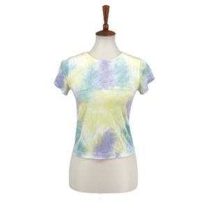 Free People Tie Dye Bright Eyes Velvet T-Shirt